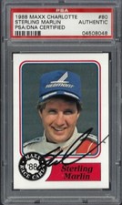Sterling Marlin Authentic Autograph Signed 1988 Maxx Charlotte Race Card 4508048