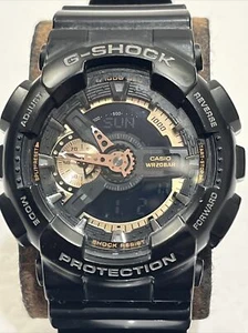 CASIO G SHOCK GA-110RG 5146 SPECIAL COLORS BLACK & GOLD WATCH With New Battery! - Picture 1 of 6