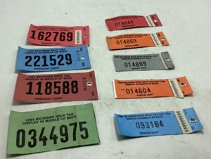 1984 to 1993 Michigan Resident and Senior Deer Tags - Gun & Bow - Picture 1 of 8
