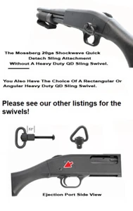 GG&G GGG-2155 Mossberg 20ga Shockwave QD Rear Sling Attachment - No Swivel - NEW - Picture 1 of 5