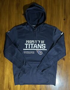 Nike Therma NFL Tennessee Titans Modern Fit Hoodie Men's Small Navy