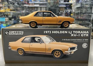 371125 1972 Holden LJ TORANA XU-1 GTR 50 años librea de oro modelo escala 1:18 coche - Imagen 1 de 12