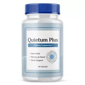 Quietum Plus, Quietum Tinnitus Relief & Reduced Ear Ringing Pills (60 Capsules) - Picture 1 of 6