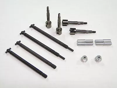 NEW TAMIYA SUPER CLODBUSTER CLOD BUSTER Axle Shafts X2 +Pinion Gear BULLHEAD TC1 - Image 1 of 3