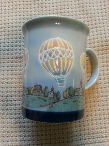 UNMARKED HOT AIR BALLOONS OVER VILLAGE COFFEE TEA MUG CUP - Picture 1 of 5