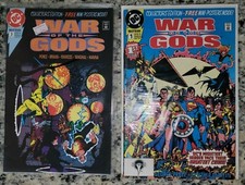 WAR OF THE GODS #1,3 Justice League Society George Perez LOT of 2 DC 1991 VF+