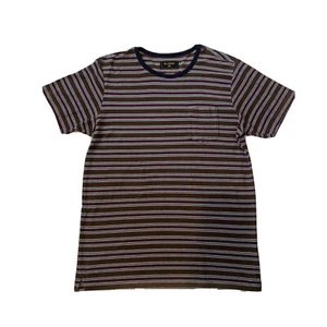 Billabong surfplus Mens T Shirt Size L Chest 110cm Brown Stripes CottonPolyeser - Picture 1 of 13