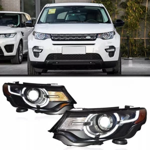 Faros delanteros LED negros para Land Rover Discovery Sport 2016-2018 - Imagen 1 de 6