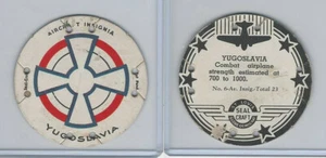 M30 St. Louis Globe, disco artesanal de sello, años 30, Aircraft Ins., #6 Yugoslavia - Imagen 1 de 1