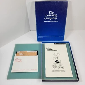 Writer Rabbit The Learning Company 5.25" Floppy Disk Tandy with Box Vintage PC - Picture 1 of 11