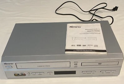 Memorex DVD VHS Combo 6 cabezales Hi-Fi estéreo reproductor de VCR probado MVD4543 Foto 1 de 4