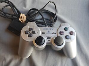 OEM Sony PlayStation 2 PS2 DualShock Controller Silver SCPH-10010