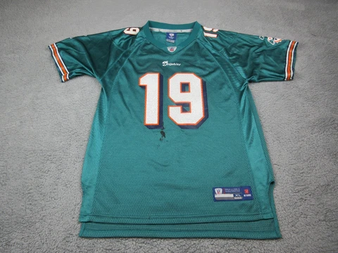 Brandon Marshall Miami Dolphins Jersey Boys Extra Large Green On Field NFL Cover
