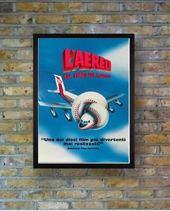 CLASSIC "Airplane" Cinema Release Poster 1980  Fine Art A3 Framed Retro Poster - Picture 1 of 3