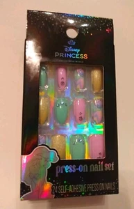 Disney Princess Press-on Nagel Set 24 selbstklebende Press On Nails Neu - Bild 1 von 5