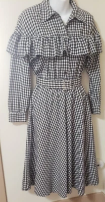 Vestido de flanela vintage Carol Anderson Cottage Core. Tamanho 4 - Imagem 1 de 4