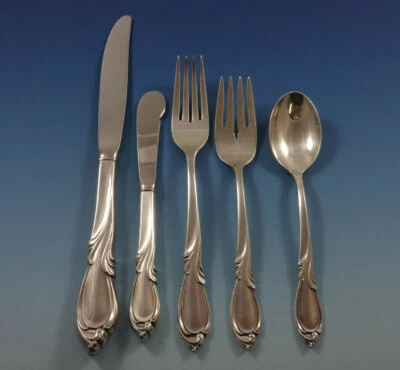 Rhapsody by International Sterling Silver Flatware 8 Service Set 44 Pieces - Image 1 of 4