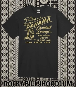 Camiseta Retro Tiki 100% Algodón Bar Taza Restaurante El Salón de Cócteles de Panamá  - Imagen 1 de 3