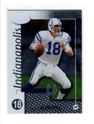 2002 Donruss Leaf Foil Peyton Manning HOF Indianapolis Colts #37 - Image 1 of 2