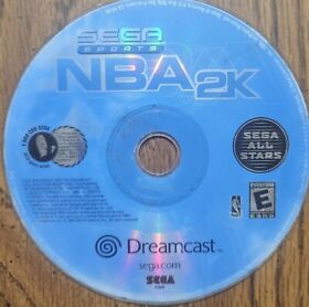 NBA 2K (Sega Dreamcast, 1999) Rare Tested Free Shipping 