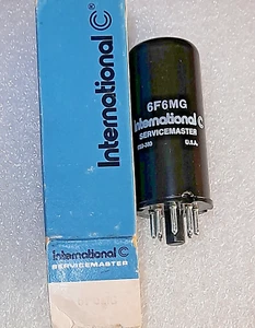 Rare 6F6MG International ServiceMaster metal & glass NOS Tube, TV-7D Tested 112% - Picture 1 of 3