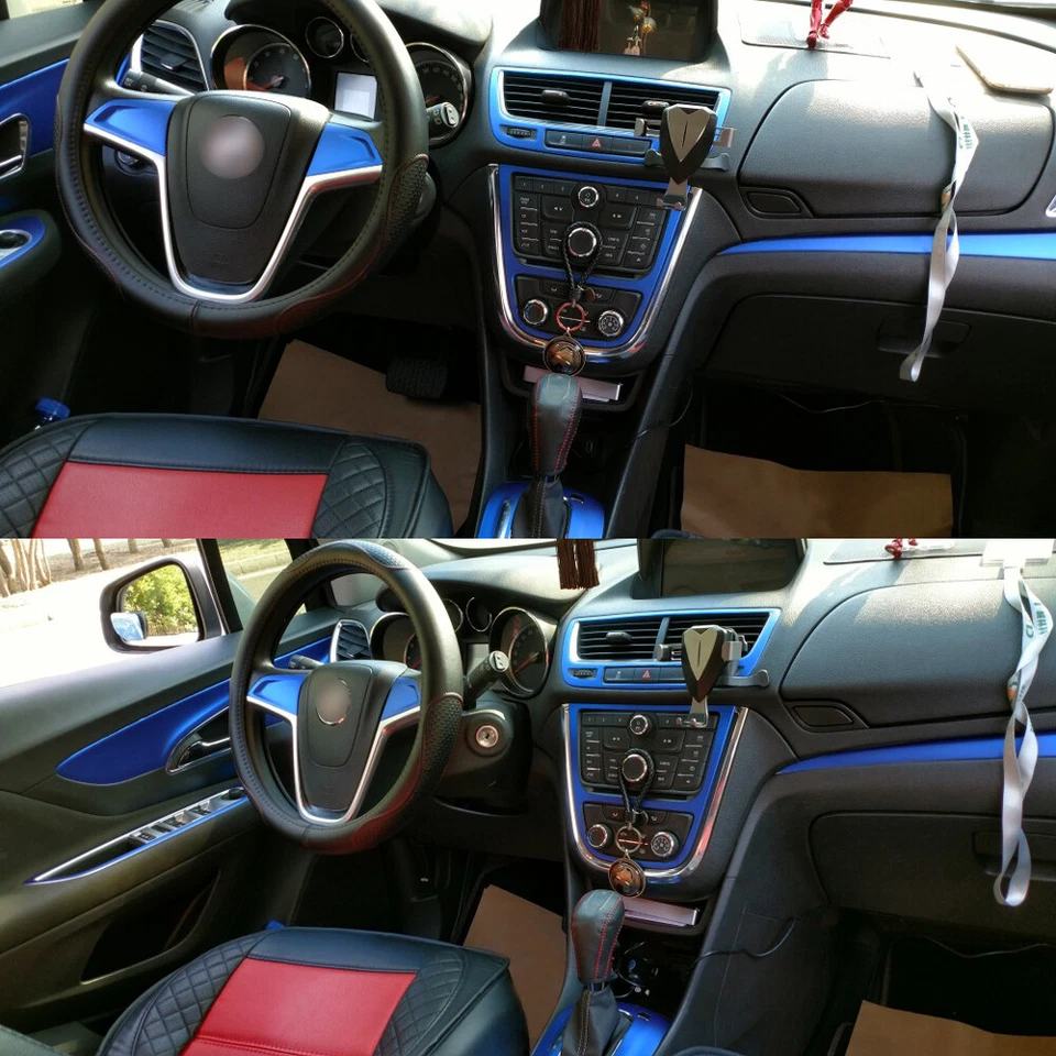 For Buick Encore 2013-2022 Carbon Fiber Pattern Interior DIY Trim Decals Foto 1 de 4