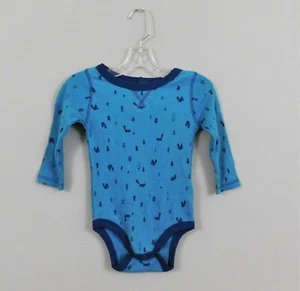 Joe Fresh Baby Squirrel Print One Piece, Size 6-12 months, Blue, New - Picture 1 of 3