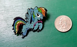 Spilla cappello bavero smalto gocciolante Rainbow Dash - Foto 1 di 1