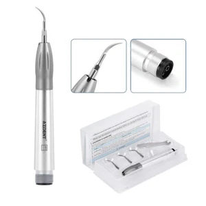 AZDENT Dental Ultrasonic Air Perio Scaler Handpiece Hygienist 2 Holes + 3 Tips - Picture 1 of 19