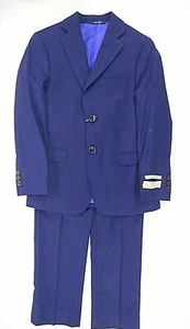 Boys T.O. Collection Classic Navy Blue 2PC. Suit Classic Sizes 8 - 18 - Picture 1 of 9