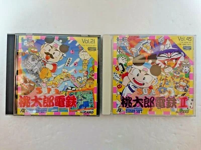 Super Momotaro Dentetsu 1  2 NEC PC ENGINE Hu card HUDSON SOFT Japan Manual - Image 1 of 4