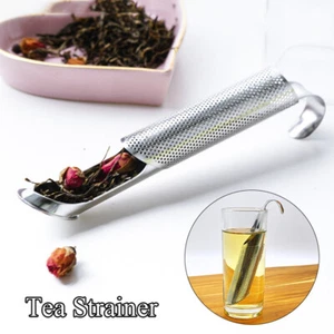 Tea Infuser Stainless Steel Stick Pipe Tea Steeper Strainer for Loose Tea Leaf ṯ - Picture 1 of 14