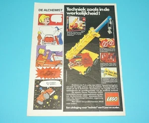 LEGO MAGAZINE ADVERT TECHNIC 1970s KUIFJE BENELUX - Bild 1 von 1