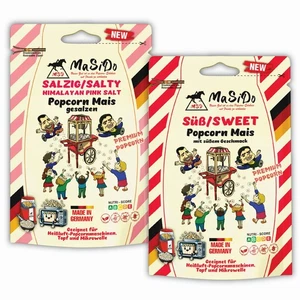 Popcorn Mais 2x500g – SÜSS + HIMALAYA-SALZ – Premium Qualität vegan - Bild 1 von 11