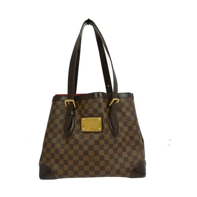 LOUIS VUITTON HAMPSTEAD MM TOTE BAG PURSE EBENE DAMIER N51204 YQ01641 - Image 1 of 4