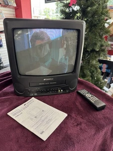Sansui 13" TV VCR Combo COM3101 VHS Retro CRT Remote Gaming Retro Manual Nice - Picture 1 of 9
