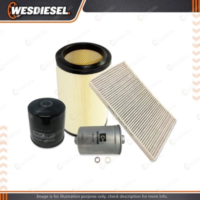 Wesfil Oil Air Fuel Cabin Filter Service Kit fits Alfa Romeo 166 3.0L 1999-2009 - image 1 of 2