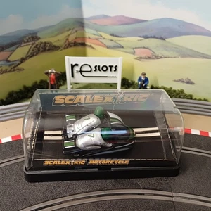 Scalextric C282 Motorcycle & Sidecar Combination Green. Vintage Slot Car. Boxed. - Picture 1 of 14