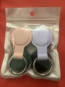 4 Pack AirTag Holder Waterproof with Keychain, Air Blk/pink/purple/green - Picture 1 of 2