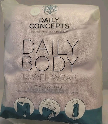 Shower Body Towel Wrap By Daily Concepts Purple New  - Image 1 of 2