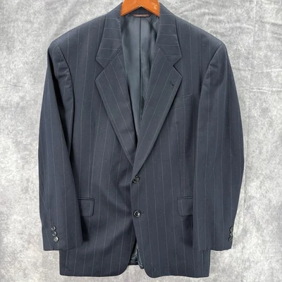 Blazer Hugo Boss Hombres 42R Einstein Rayas Lana Virgen Hecho en EE. UU. Traje Chaqueta Foto 1 de 4