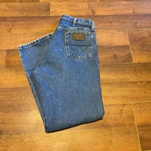 Wrangler Mens George Strait Cowboy Cut Original Fit Blue Jeans 13MGSHD 34x30 - Picture 1 of 3