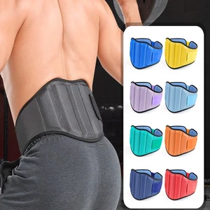 Stretch Waist Support Belt Fitness Sports Weightlifting Adjustable Waistband - Picture 1 of 21