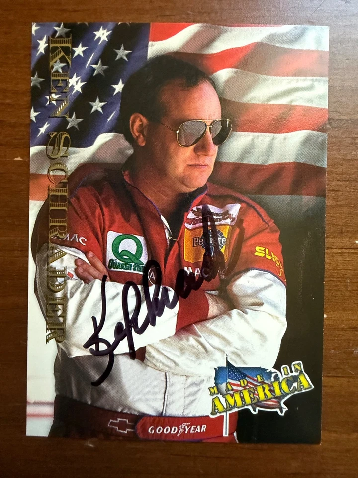 Ken Schrader Signed 1996 MAXX Made in America NASCAR  - Image 1 of 1