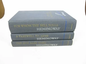 Ernest Hemingway HC Lot 3 Charles Scribners Whom The Bell TollsFarewell To Arms - Picture 1 of 23