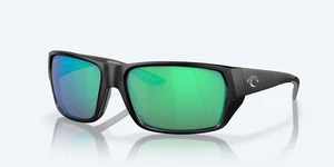 NUEVO Gafas de sol Costa Del Mar TAILFIN POLARIZADAS negro mate/verde vidrio 580G - Imagen 1 de 8