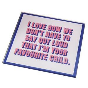 Novelty Drinks Coaster Mothers Day Gift For Mum Favourite Child Fun Cup Mug Mat