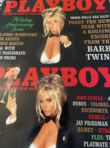 Play Boy Magazine January 1993 Echo Johnson & Barbi Twins - Foto 1 di 3