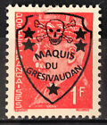 Local France 1944 surimpression Maquis du Gresivaudan MNH