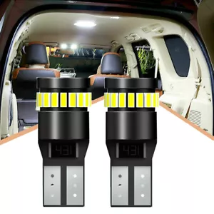 2x White T10 501 194 3014 W5W SMD 24 LED Car CANBUS Error Free Wedge Light Bulb - Picture 1 of 12